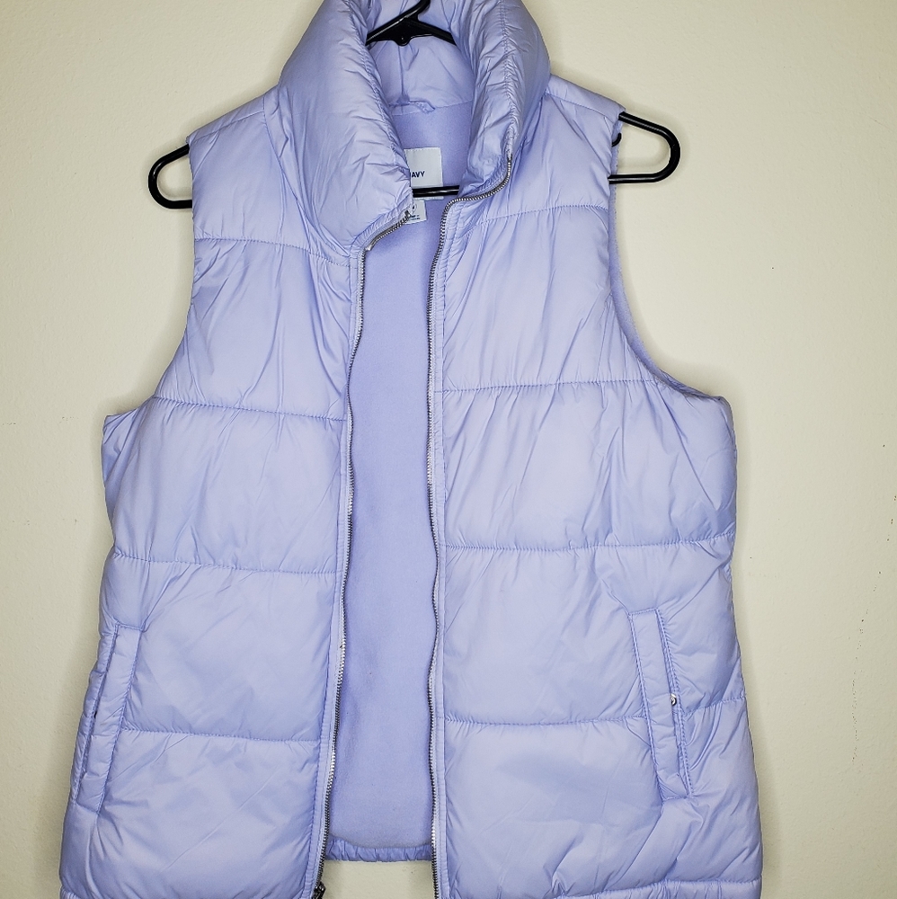 Old Navy Purple Puff Vest